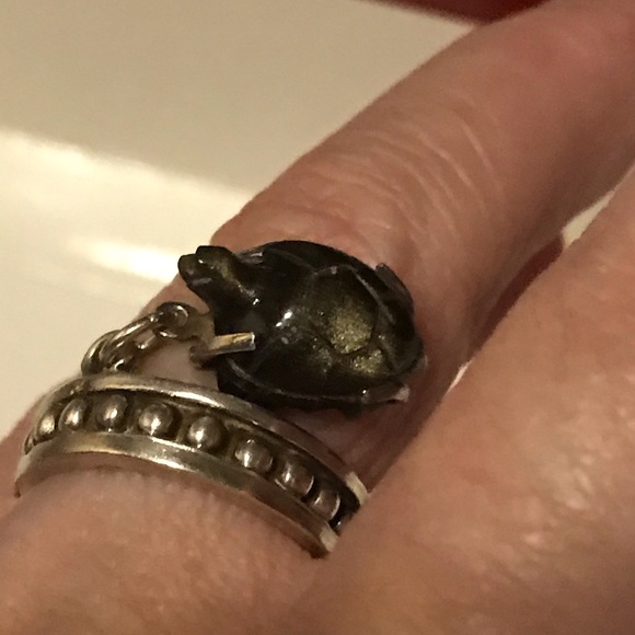 Taxco Turtle Ring. - Picture 2 of 6